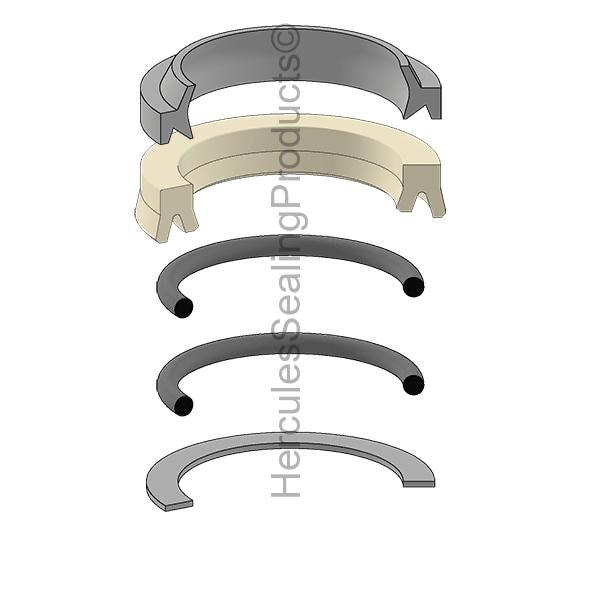 Clark Lift Trucks - After Market Parts Hydraulic Cylinder Repair Kit- 50 mm Rod Kit 1813084 - main